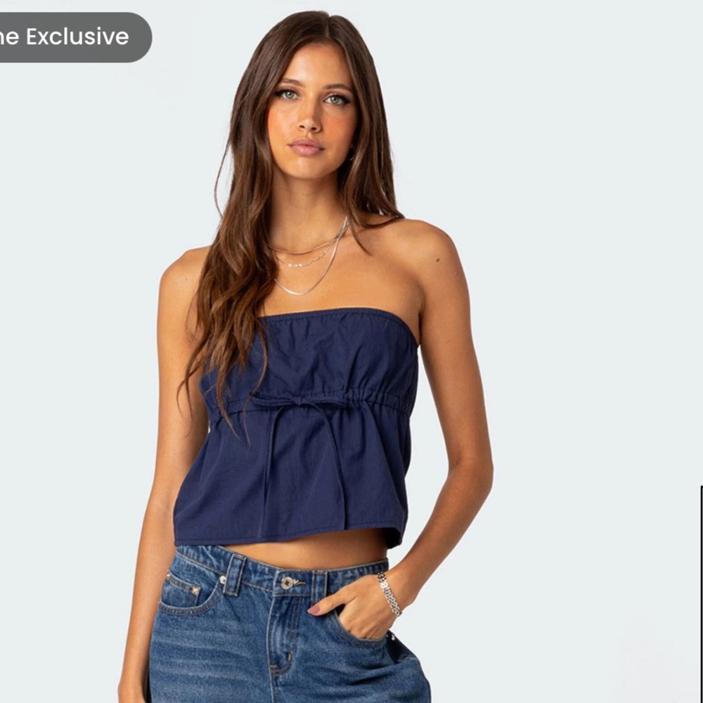 Edikted tube top - side S with ties